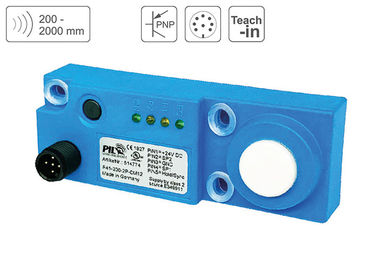 P41-200-2P-CM12 Ultrasonic Distance Sensor up to 2000 mm Sensing Distance, 2 x PNP