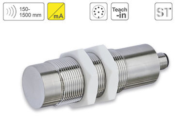 P53-150-M30-I-CM12 Stainless Steel Ultrasonic Distance Sensor up to 1500 mm Sensing Distance