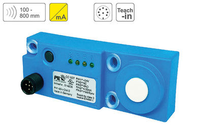P41-80-I-CM12 Ultrasonic Distance Sensor up to 800 mm Sensing Distance, Output 4-20mA